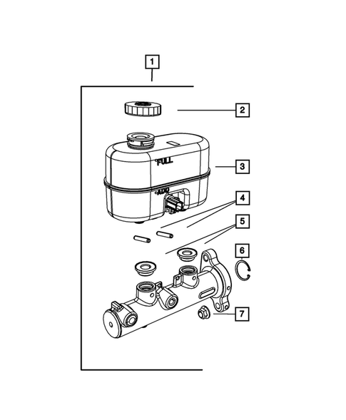 Brake Master Cylinder for 2008 Dodge Ram 3500 #1