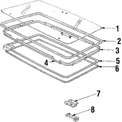 Sunroof for 1991 Pontiac Sunbird #0