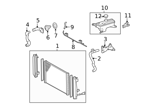 Radiator & Components for 2007 Toyota RAV4 #0