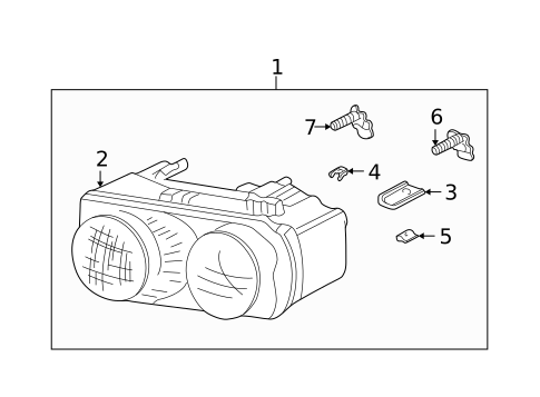 Headlamp Components for 2001 Acura Integra #0