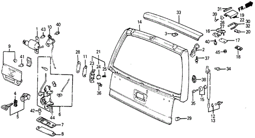 Tailgate for 1984 Honda Wagovan #0
