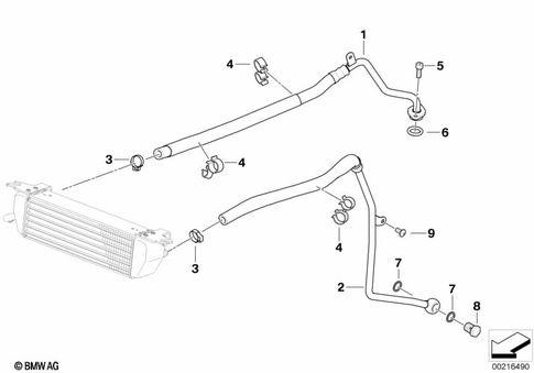 Oil Cooler Lines for 2012 BMW-Motorrad R 1200 RT #0