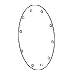 4218160060 - Suspension: Differential Carrier Gasket for Lexus: LX450, LX470, LX570 Image