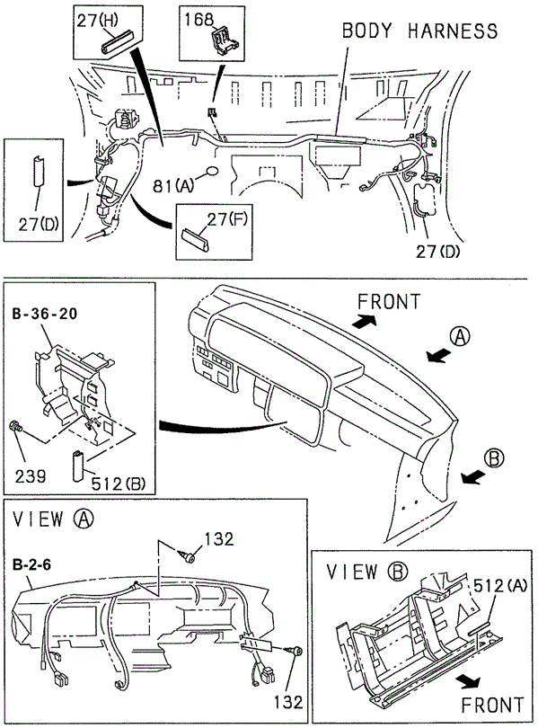Wire Harness Protectors - Clips for 1998 Acura SLX #0
