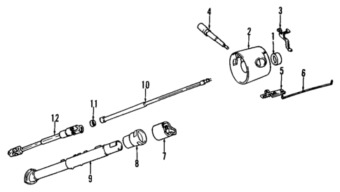 Steering Column for 1988 Jeep Grand Wagoneer #0
