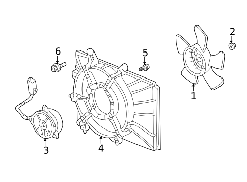 Cooling Fan for 2007 Honda Element #0
