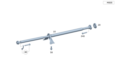 Propeller Shaft for 2016 Mercedes-Benz CLA250 #0