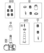 68406534AA - Wheels: Tire Pressure Sensor Kit for Mopar Image