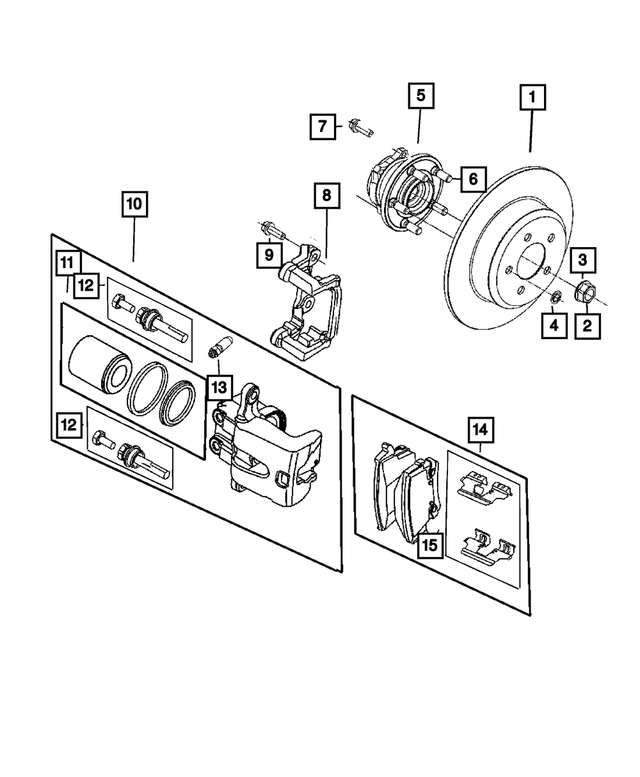 6101782 - Brakes: Push On Round With Teeth Spring Retainer for Mopar Image