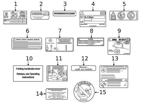 Labels for 2024 Mercedes-Benz Sprinter 2500 #0