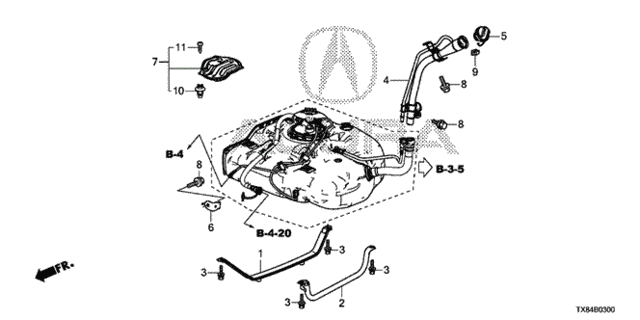Fuel Filler Pipe for 2013 Acura ILX #0