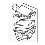C2C13811 - : Air Cleaner Assembly for Jaguar: S-Type, Super V8, Vanden Plas, X-Type, XF, XJ8, XJR Image