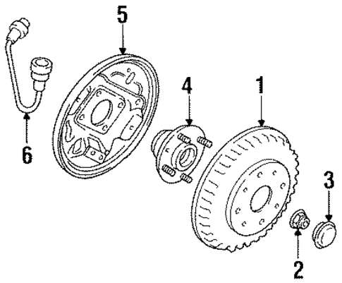Brake Components for 1996 Kia Sephia #0