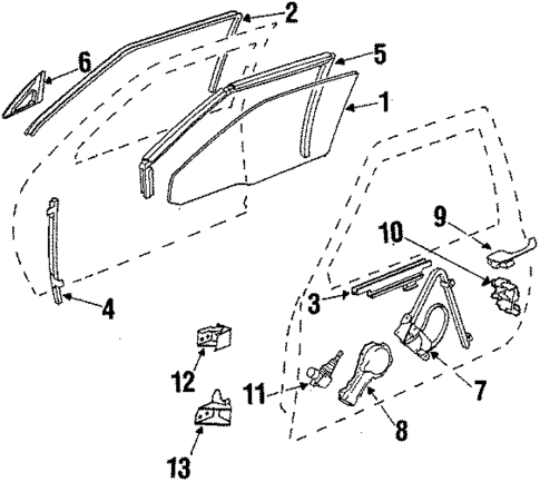 Front Door for 1985 Buick Electra #2