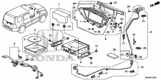 Navigation System - Rear Camera for 2012 Honda Pilot #0