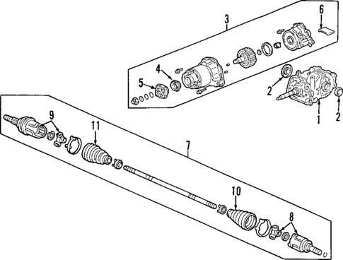 Axle Shafts & Joints for 2007 Honda CR-V #0