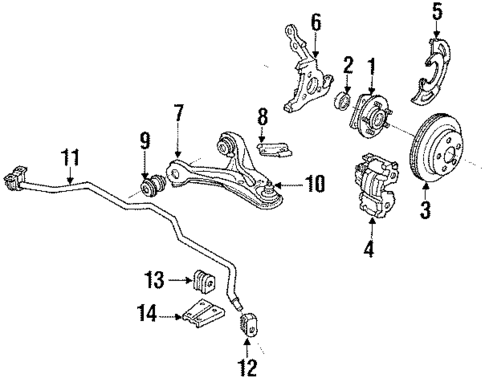 Suspension Components for 1996 Oldsmobile Silhouette #0