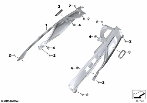 Motorcycle Trim Section, Windshield for 2016 BMW-Motorrad K 1600 GT #30