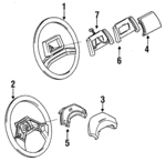 17983362 - Steering: Steering Wheel for Chevrolet: Beretta, Corsica Image