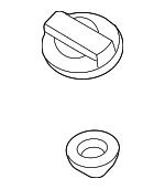 265102M010 - Engine: Filler Cap for Hyundai: Accent, Elantra, Kona, Santa Cruz, Santa Fe, Sonata, Tucson, Venue Image