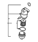 263002M000 - Engine: Oil Filter Housing for Hyundai: Accent, Venue Image