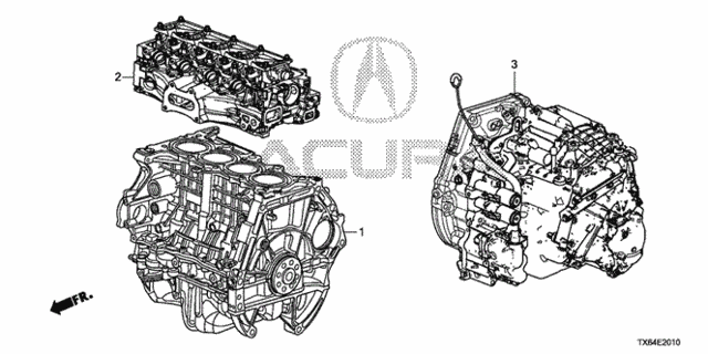 Engine Assy. - Transmission Assy. (2.0L) for 2015 Acura ILX #0