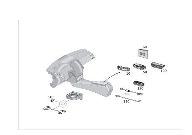 212820015128 - Telephony: Mount for Mercedes-Benz Image