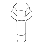 1121N6021 - Body: Cowl Panel Bolt for Nissan: Altima, Armada, Juke, Kicks, Kicks Play, LEAF, Maxima, Murano, Pathfinder, Rogue, Sentra, TITAN, TITAN XD Image