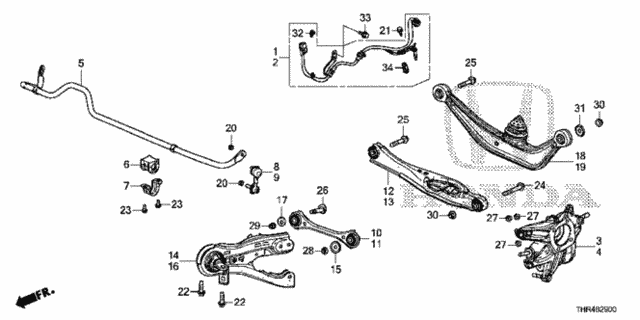 Rear Lower Arm for 2021 Honda Odyssey #0