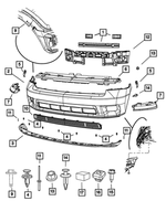 6104370AA - Frame, Bumper and Fascia: Hex Head Bolt And Coned Washer for Chrysler: 200, Pacifica, Sebring, Town &amp; Country, Voyager | Dodge: Avenger, Charger, Dart, Durango, Grand Caravan, Journey, Nitro, Ram 1500, Ram 2500, Ram 3500 | Fiat: 500 | Jeep: Cherokee, Compass, Gladiator, Grand Cherokee, Grand Cherokee L, Grand Cherokee WK, Grand Wagoneer, Liberty, Patriot, Renegade, Wagoneer, Wrangler, Wrangler JK | Ram: 1500, 1500 Classic, 2500, 3500, C/V, ProMaster 1500, ProMaster 2500, ProMaster 3500 Image