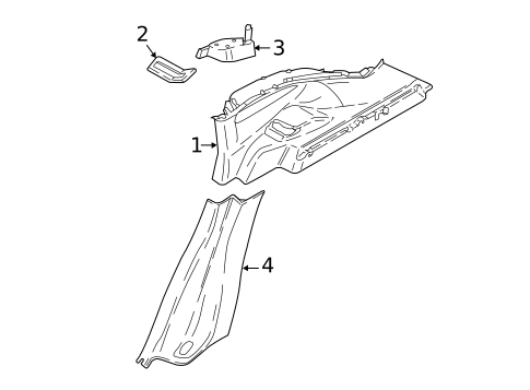 Interior Trim - Quarter Panels for 2016 BMW X1 #0