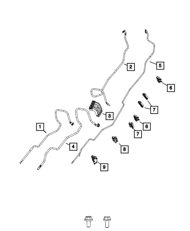 57009707AA - : Fuel Supply Tube for Mopar Image