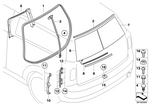 51762757822 - Bodywork: Seal, Splitdoor for Mini Image