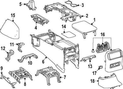 Center Console for 2025 Toyota Land Cruiser #0