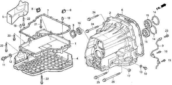 AT Transmission Housing for 1992 Acura Vigor #0