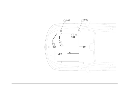Body-Side Engine Wiring Harness for 2016 Mercedes-Benz GLE450 AMG #0
