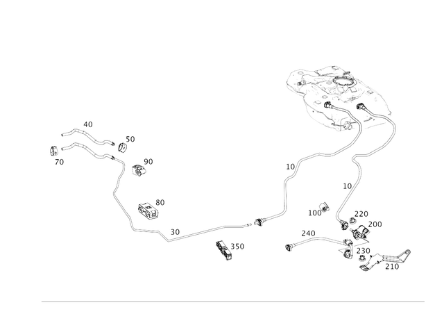 1764700064 - : Fuel Line for Mercedes-Benz: GLA250 Image
