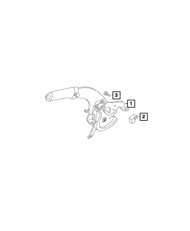 6GE21U0DAA - Electrical: Parking Brake Lever Assembly for Mopar Image