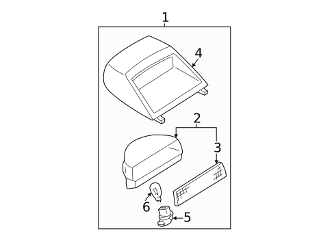High Mounted Stop Lamp for 2000 Nissan Maxima #0
