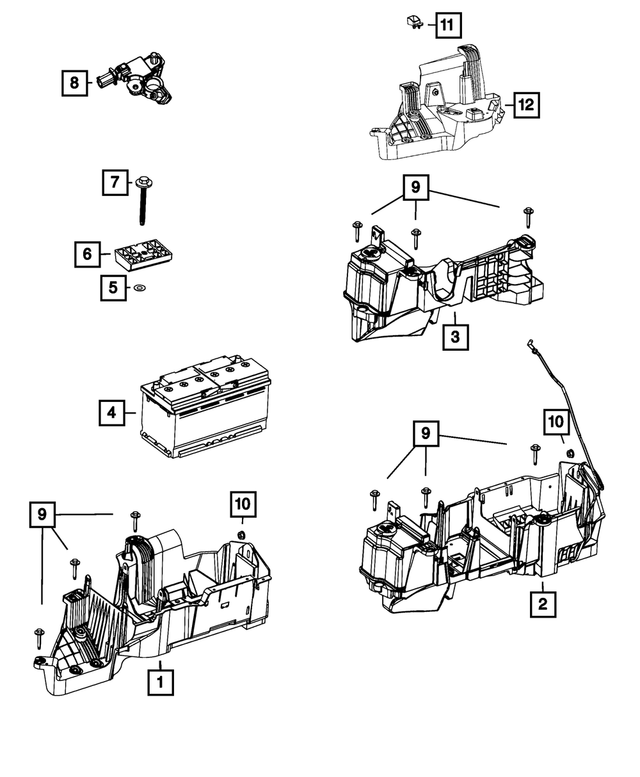 BAAH7700AB - Electrical: Storage Battery, Canada for Mopar Image