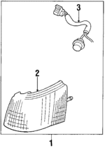 HF0551071C - : Lens &amp; Housing for Mazda: 929 Image