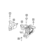6511757AA - Engine: Hex Flange Head Bolt, Mounting for Mopar Image