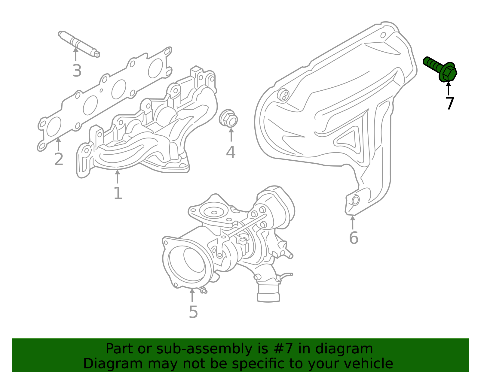 2013-2020 Ford Exhaust Manifold Heat Shield Bolt -W717392-S300 ...