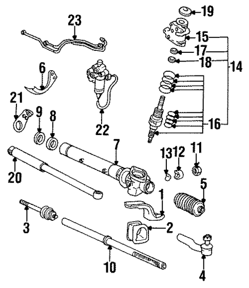 Steering Gear & Linkage for 1990 Lexus LS400 #0