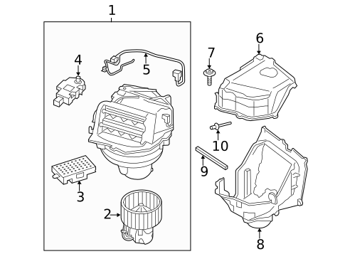 Blower Motor & Fan for 2012 BMW 750Li xDrive #0