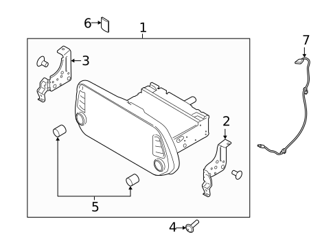 Navigation System Components for 2020 Hyundai Santa Fe #0