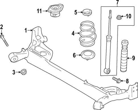 Rear Suspension for 2023 Nissan Versa #0
