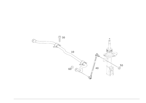 Torsion Bar, Front for 2016 Mercedes-Benz B250e #0
