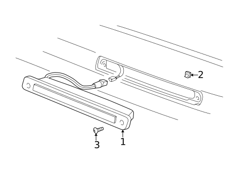 High Mounted Stop Lamp for 2007 Chevrolet Uplander #0