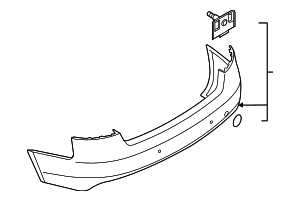 8K5807303AGRU - : Bumper Cover for Audi: A4, A4 Quattro Image